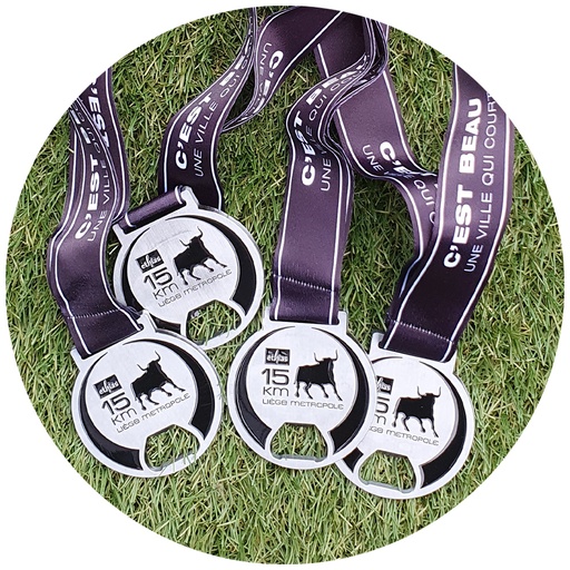 Médaille Ethias 15km de Liège Métropole